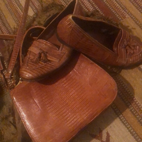 HAND MADE snakeskin Lovely Loafers/Bag - Picture 2 of 6